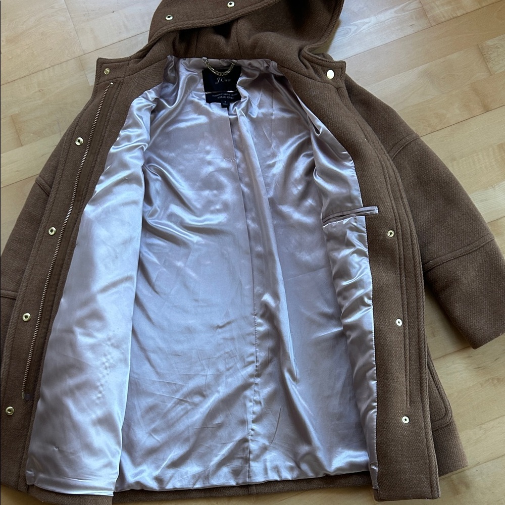 J. Crew Italian Stadium Cloth Wool Coat - Picture 3 of 11